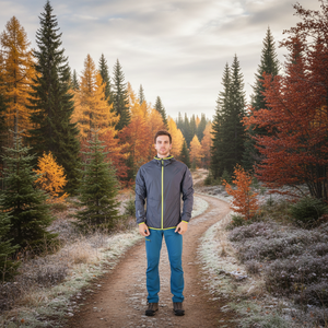LA THUILE Homme COUPE-VENT Veste Soft Shell Col Montant Fermeture à glissière Coupe-vent Léger pour Automne Hiver Randonnée Taille XL - Product Image 3