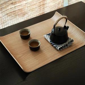 صينية خشبية مستطيلة من خشب الجوز الأسود بالجملة للاستخدام المنزلي والمطبخ لتخزين الطعام وتقديمه - Product Image 3