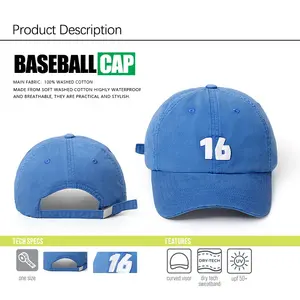 [Non strutturato] tessuto di cotone lavato da donna uomo all'aperto Casual classico retrò cappello da papà cappellino sportivo da baseball