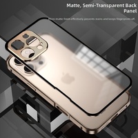 Coque de téléphone antichoc mate à boucle magnétique électroplaquée, design élastique, pour 16 Pro MAX, en acrylique transparent – Meilleure vente