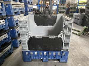 Flc1200-1020L 1200x1000x1200 <span class=keywords><strong>conteneur</strong></span> HDPE pliable, fourre-tout de Transport boîtes à <span class=keywords><strong>palette</strong></span> en <span class=keywords><strong>plastique</strong></span> Durable <span class=keywords><strong>1000</strong></span> <span class=keywords><strong>litres</strong></span> - Product Image 3