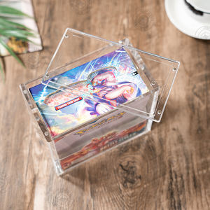 custom booster box <b>acrylic</b> case <b>acrylic</b> magnetic case booster box case - Product Image 2