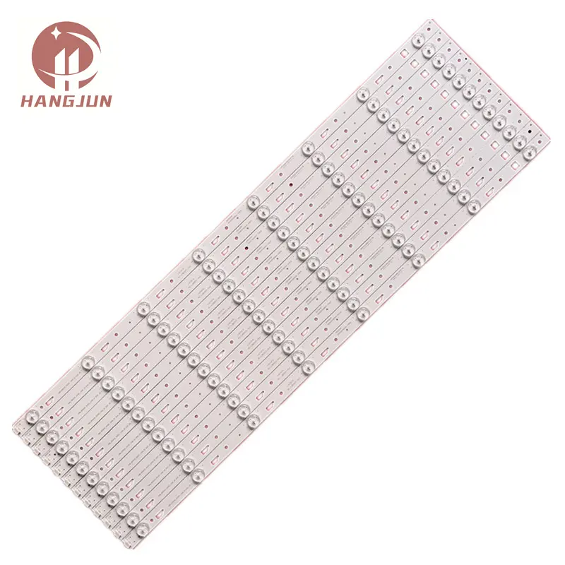 New 12PCS 8Lamps 3V 700mm L65E5800F Lamp Strip 65HR331M08A0 V0 4C-LB650T-HR1 Lamp Strip Aluminum Substrate For TCL