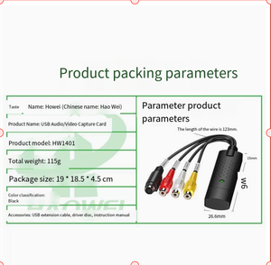 Carte de <span class=keywords><strong>capture</strong></span> USB monocanal transfrontalière <span class=keywords><strong>Ezcap</strong></span> pour signal AV, appareil de <span class=keywords><strong>capture</strong></span> d'images et de vidéos, enregistrement de caméra de surveillance <span class=keywords><strong>HD</strong></span> - Product Image 4