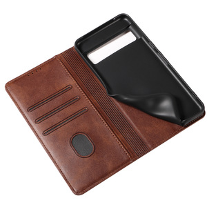 Funda Protectora Reforzada Tipo Folio para <span class=keywords><strong>Google</strong></span> <span class=keywords><strong>Pixel</strong></span> <span class=keywords><strong>11</strong></span> Pro 10A 9A 8A 7A <span class=keywords><strong>6A</strong></span> 5A 4A, Textura de Piel de Becerro, PU, con Soporte - Product Image 5