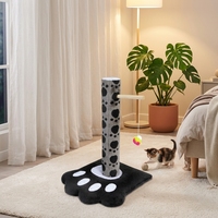 Nouvelle Conception Arbre à Chat en Forme de Patte Grande Tour d'Activités pour Chat avec Jouet Suspendu