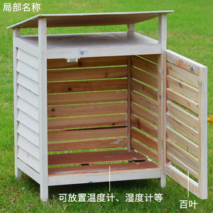 Caja de Observación Meteorológica, Caja de Madera con Rejillas de Cuatro Lados, 03022 Observación Meteorológica, Geografía para Secundaria - Product Image 3