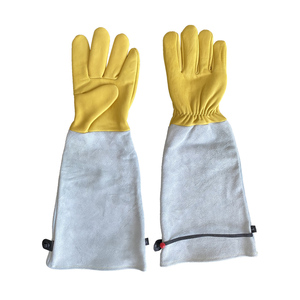 Guantes de Jardinería de Cuero de Cabra de 17 Pulgadas para Mujer, Resistentes a Espinas, de Manga Larga, para Trabajos en el Jardín - Product Image 6