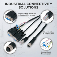 Cable de Extensión Serial DB9 Macho con Conector Hembra RS232 de 9 Pines, Conectores D-Sub para Puerto de Comunicación de Dispositivos CNC, Módem de PC