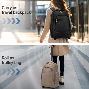 <span class=keywords><strong>Mochila</strong></span> de Viaje <span class=keywords><strong>con</strong></span> <span class=keywords><strong>Ruedas</strong></span>, Resistente al Agua, de Moda, para Adultos, 17 Pulgadas, Gran Capacidad, Equipaje Universitario, Poliéster - Product Image 5