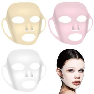 Venta al por mayor de mascarillas faciales de silicona 3D reutilizables ecológicas Promoción de belleza cubierta facial para La Rosácea - Product Image 1