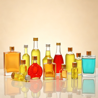 Botol Minuman Beralkohol 50ml, Minuman Keras, Anggur, Wiski, Botol Sampel Mini Kecil dengan Tutup Sekrup, Hot Stamped