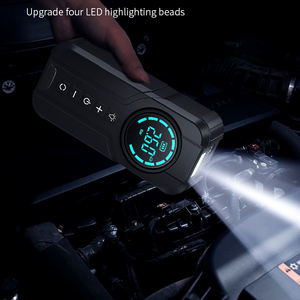 Многофункциональный 4 в 1 Профессиональный 6000 мАч цифровой powerbank Автомобильное зарядное устройство кабель стартера и с шинным Инфлятором - Product Image 6