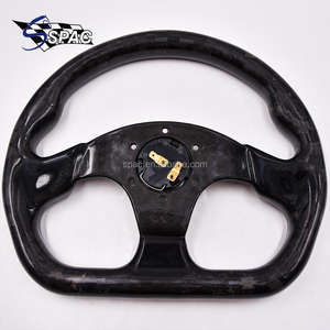 Volante de carreras de fibra de carbono de estilo único, timon de coche manibela - Product Image 4