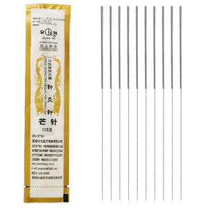 100個QUANHE細長い針痛みのないミシン針鍼針agujas de acupuntura滅菌使い捨て - Product Image 2