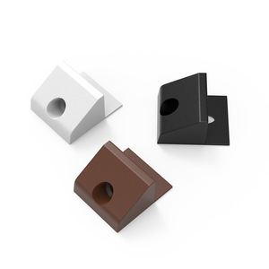Back Buckle Plastic Corner <b>Bracket</b> Large Size White <b>Black</b> Brown Easy Installation For Wardrobe Shelf Support - Product Image 1