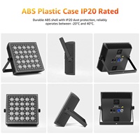 UKING 5*5 LED RGB Pixel Matrix Light DMX512 Contrôle Effet Stroboscopique Éclairage Scène Mariage Spectacle Fond Mur Rondelle Lumière
