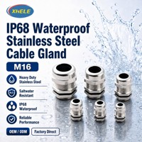 Presse-étoupe étanche Xianghong IP68 en acier inoxydable (SS304/SS316) avec filetage métrique (4-8mm), certifiée ROHS CE