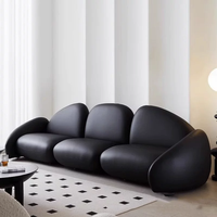 Canapé design haut de gamme, style moderne, luxe léger, en cuir de qualité supérieure, meubles de salon, ensemble de canapés modulaires pour salon
