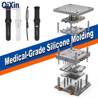 Fournisseur de services de moulage de bracelets de montre connectée en silicone liquide de qualité médicale (LSR) à toucher doux et réglables