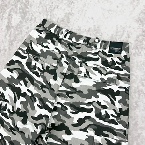 QIANSHI Custom Summer 6 Pockets Denim Sweat Camo Cargo Shorts for Men Baggy Designer Knee Length Men's Bermuda Shorts De Hombre - Product Image 3