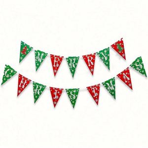 Guirnalda de Banderines Triangulares Decorativos de Color Sólido 100% Poliéster al por Mayor - Product Image 2