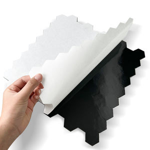 Carreaux hexagonaux adhésifs <span class=keywords><strong>marron</strong></span> argenté Vivid Tiles pour crédence, installation facile, à peler et coller, pour la décoration murale de cuisine et salle de bain - Product Image 4