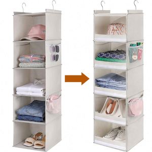 2026 Hot Selling New Design Five Layers Water Proof Wardrobe Hanging Organizer - Product Image 1