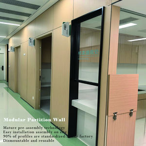 קיר משרד מודולרי פנים מודולרי אלומיניום דבש בידוד תרמי מחיצה לוחות בית הספר - Product Image 4