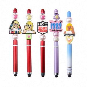 Cuentas de PVC personalizadas de fábrica, nuevas, para bricolaje, accesorios para clips de chupete de bebé, joyería y cuentas de vidrio para hacer bolígrafos - Product Image 1