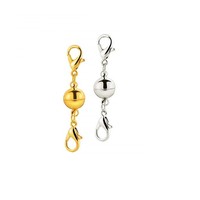 Composants de bijoux personnalisés, fournitures de bricolage avec fermoir mousqueton, fermoirs ronds et en forme de cœur, chaînes pour la fabrication de colliers et bracelets