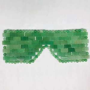 Máscaras faciales de cristal de cuarzo rosa Natural personalizadas, herramienta de masaje, piedra de tigre frío, máscara de Ojos de cuarzo rosa de Jade, masaje de ojos - Product Image 4