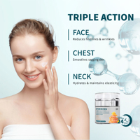 Crème hydratante au collagène et au miel anti-âge raffermissante pour le visage de marque privée OEM ODM