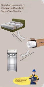 Sofá Cama Individual de Esponja Comprimida al Vacío de Estilo Informal con Funda Lavable para Sala de Estar, Precio de Fábrica/Venta al por Mayor - Product Image 2