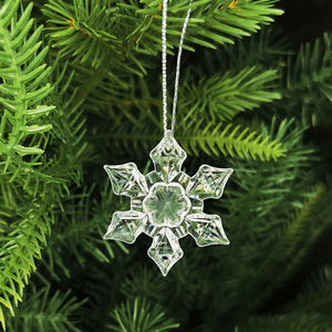 Hot bán giá rẻ Cây giáng sinh trong suốt Acrylic bông tuyết trang trí cho năm mới trang trí - Product Image 3