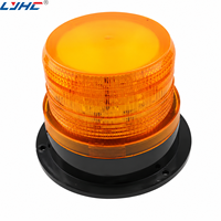 Luz Estroboscópica Magnética Solar - Baliza de Emergencia LED Ámbar Impermeable IP65 para Vehículos de Ingeniería y Construcción de Carreteras