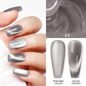 Toptan popüler kedi gözü <span class=keywords><strong>Cyber</strong></span> UV Nail Art lehçe jel özel LED jel Salon kullanımı için uzun ömürlü fransız tarzı şişe ambalaj - Product Image 5