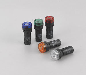 SHSNAO 闪光蜂鸣器 AD16-22SM 交流/直流 220V 多电压 IP55 等级 塑料 LED 声光报警器 带螺丝端子 - Product Image 1