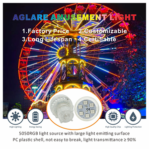 Luces <span class=keywords><strong>LED</strong></span> Aglare Automáticas de 24V con Cubierta de Estrella, Luces RGB para Feria, Luces Divertidas para Atracciones de Feria, Luces Cabochon - Product Image 4