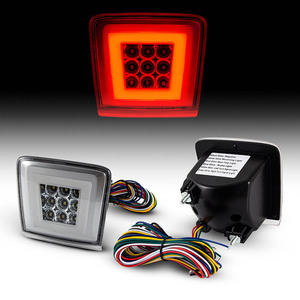 Kit de feux antibrouillard LED pour pare-chocs pour <span class=keywords><strong>Nissan</strong></span> 370Z 2009-2019, <span class=keywords><strong>Juke</strong></span> Nismo 2013-17, feux de freinage rouges, feux antibrouillard arrière blancs, feux de recul LED - Product Image 3