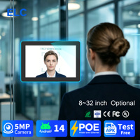 Nueva Tableta Android POE para Montaje en Pared, RJ45 75*75 VESA, Barra de Luz LED RGB, 10 Puntos Táctiles, RK3576S, Pantalla Comercial Android 14