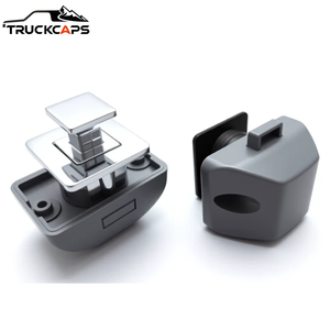 Cerradura Cuadrada para Gabinete <span class=keywords><strong>TuKa</strong></span> Negra de ABS/Aleación de Zinc 48x60x45.2mm para Accesorios de Remolques y Autocaravanas - Product Image 3