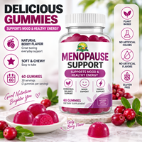 Compléments alimentaires en gommes pour le soutien hormonal féminin, la ménopause, les sueurs nocturnes, les bouffées de chaleur, la relaxation et l'amélioration de l'humeur pour femmes