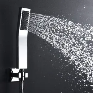 580*380 MM Ceiling LED Music Shower Set Stainless Steel Family Hotel Luxury Bathroom Rain Mist Water Column Waterfall Spa Shower