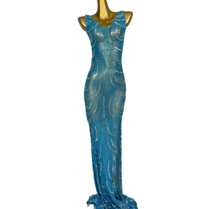special occasion cocktail dresses Elegant Embellished Formal Long Special Occasion Gown...  smcfashion.com