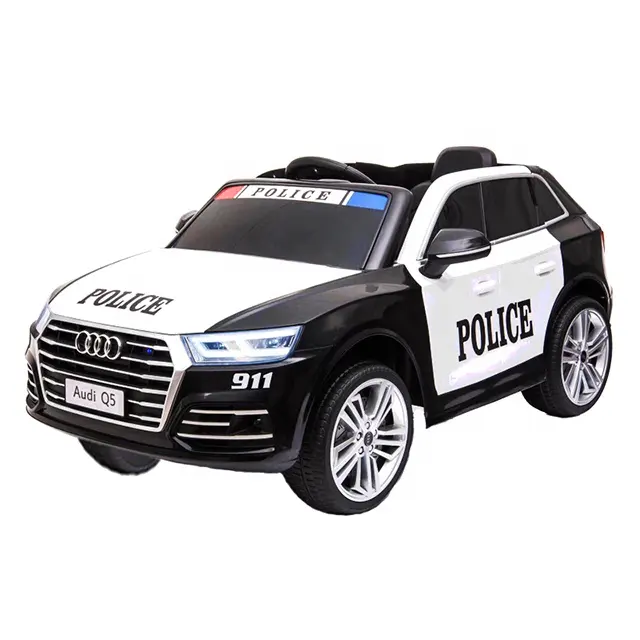 Yeni lisanslı Audi Q5 polis çocuklar arabalar elektrikli binmek 12v ride on araba çocuklar elektrik pili arabalar çocuklar