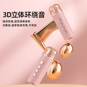 <span class=keywords><strong>Q3</strong></span> không dây mini Karaoke loa với 2 không dây mic trong suốt Stereo Bass RGB ánh sáng đầy màu sắc HIFI âm nhạc ngoài trời Đảng Loa - Product Image 5