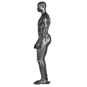 Mat siyah erkek manken kafa kas vücut oluşturucu manken ile özel mankenler tam vücut olabilir - Product Image 3