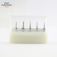 Kit de fraise chirurgicale dentaire FG009D de haute qualité mèches de routeur à pointe de carbure pour la préparation d'incrustation perceuse à main à grande vitesse pour