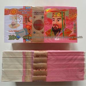 Suministros Funerarios: Billetes de Papel Dorados de 100 Yuanes para el Infierno, Dinero Ancestral para el Cielo, Papel de Joss Mingbi, Dólares de Papel para la Celebración Fúnebre - Product Image 2